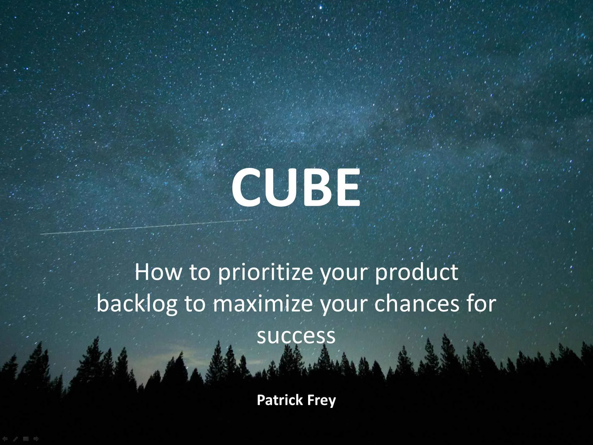 CUBE Method presentation slides