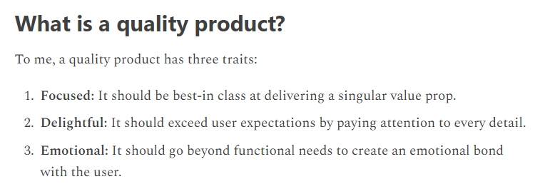 Peter Yang on product quality